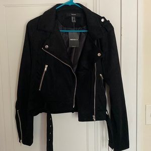 Black suede jacket